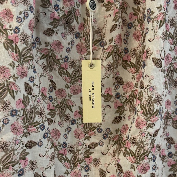 Max Studio Floral Puff Sleeve Blouse - Picture 8 of 9